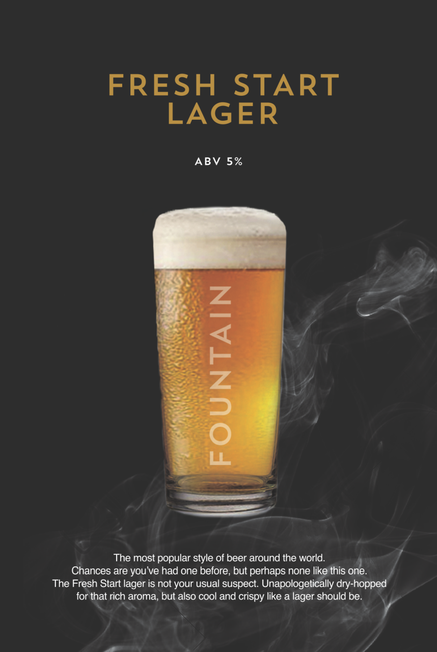 Fountain Craft Beer - Fresh Start Lager